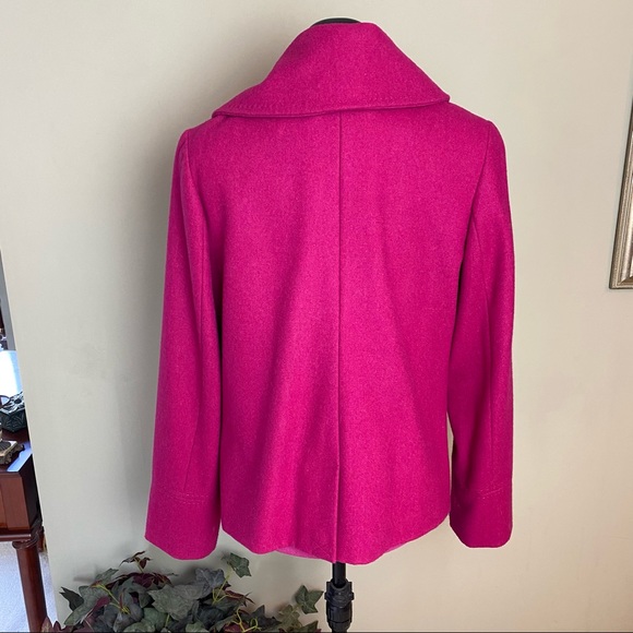 Merona Raspberry Lined Peacoat - Picture 3 of 4